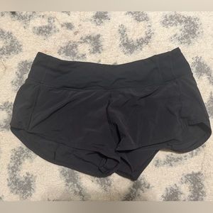 Black Lululemon speed up shorts